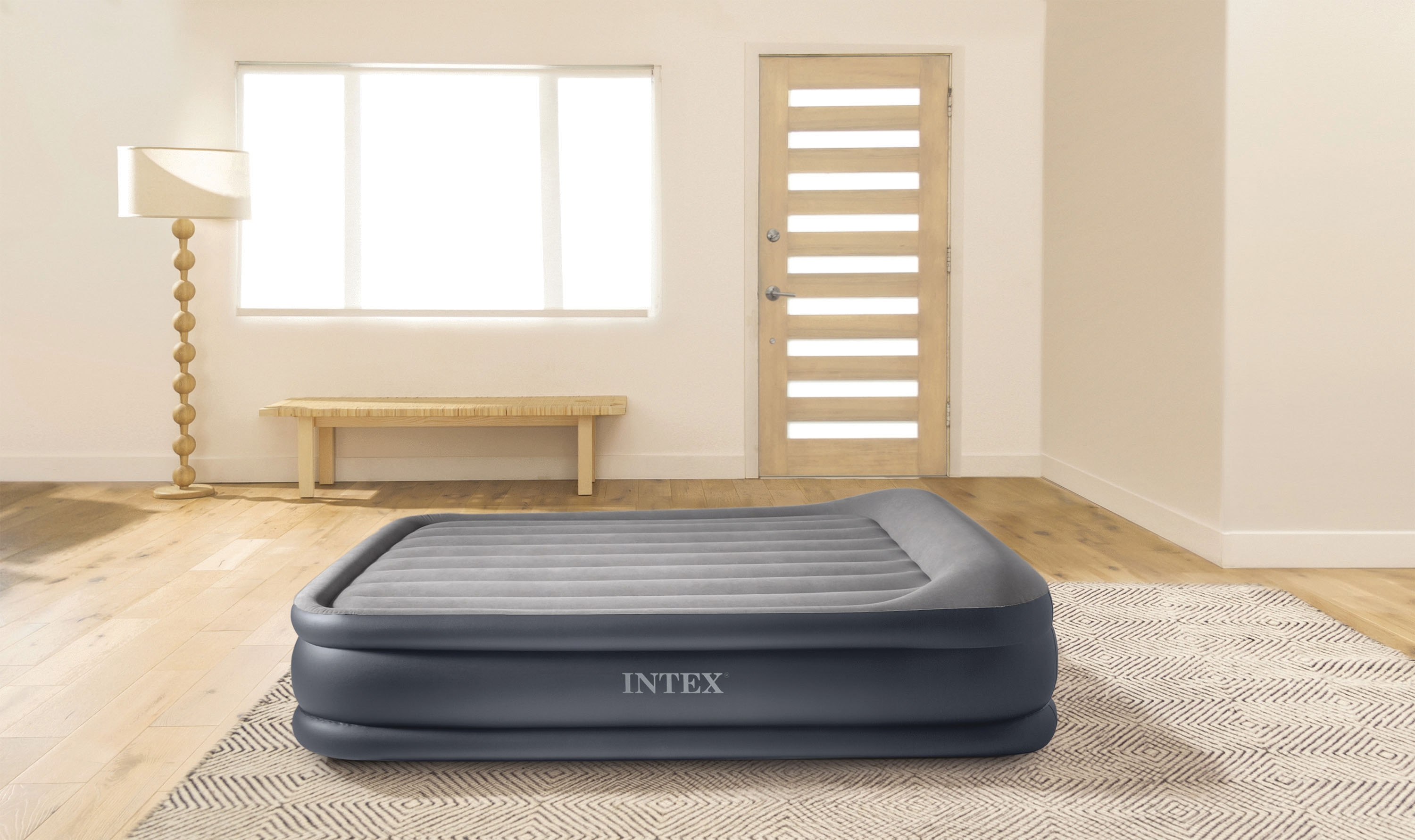 Στρώμα Ύπνου Με Εσωτερική Αντλία 152x203x42cm Intex-64136 Στρώμα Ύπνου Με Εσωτερική Αντλία 152x203x42cm Intex-64136