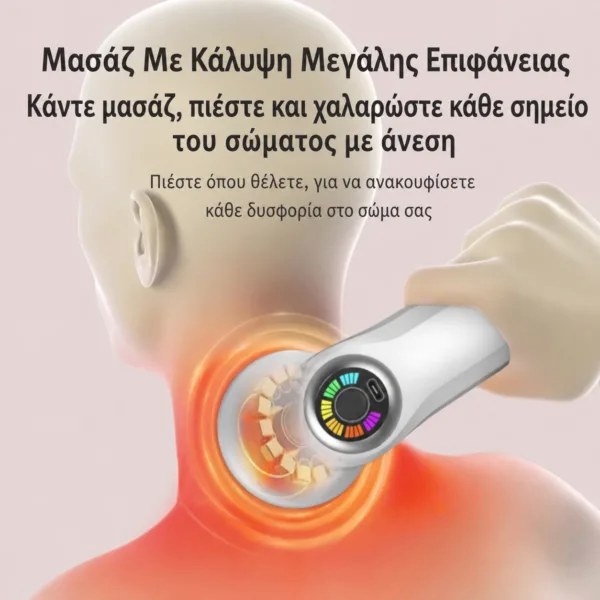 Συσκευή Μασάζ Shiatsu – Βαθιά Χαλάρωση με Θερμότητα, Επαναφορτιζόμενη, 4 Κεφαλές, Αθόρυβη Συσκευή Μασάζ Shiatsu – Βαθιά Χαλάρωση με Θερμότητα, Επαναφορτιζόμενη, 4 Κεφαλές, Αθόρυβη
