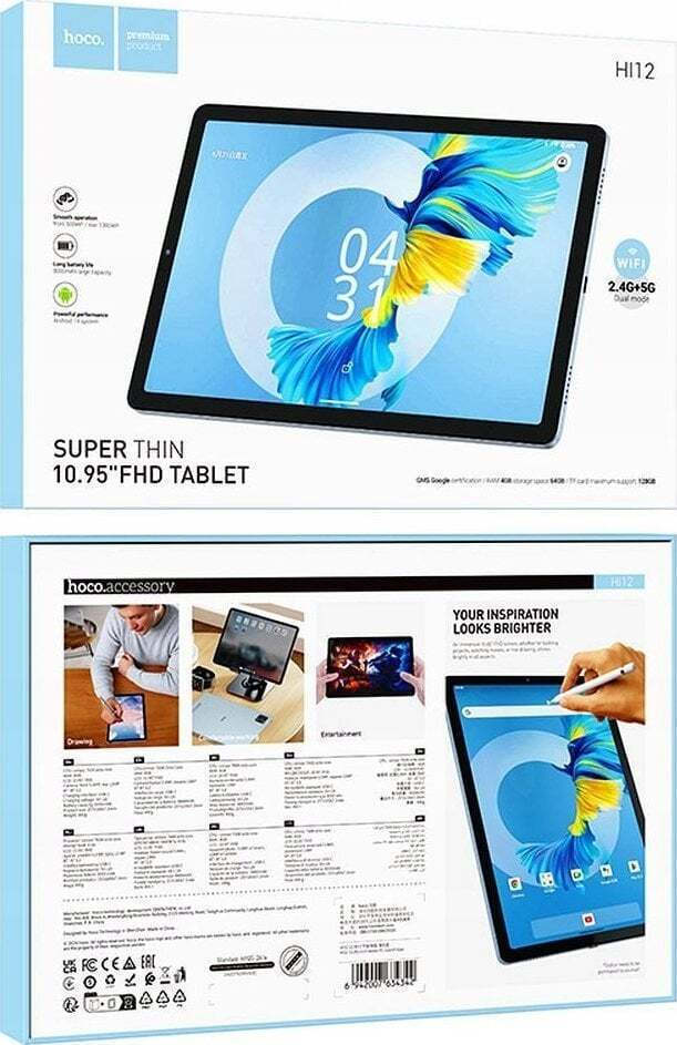 Tablet Hoco Hi12 10.95 Full HD 4GB 64GB Android 14 Tablet Hoco Hi12 10.95 Full HD 4GB 64GB Android 14