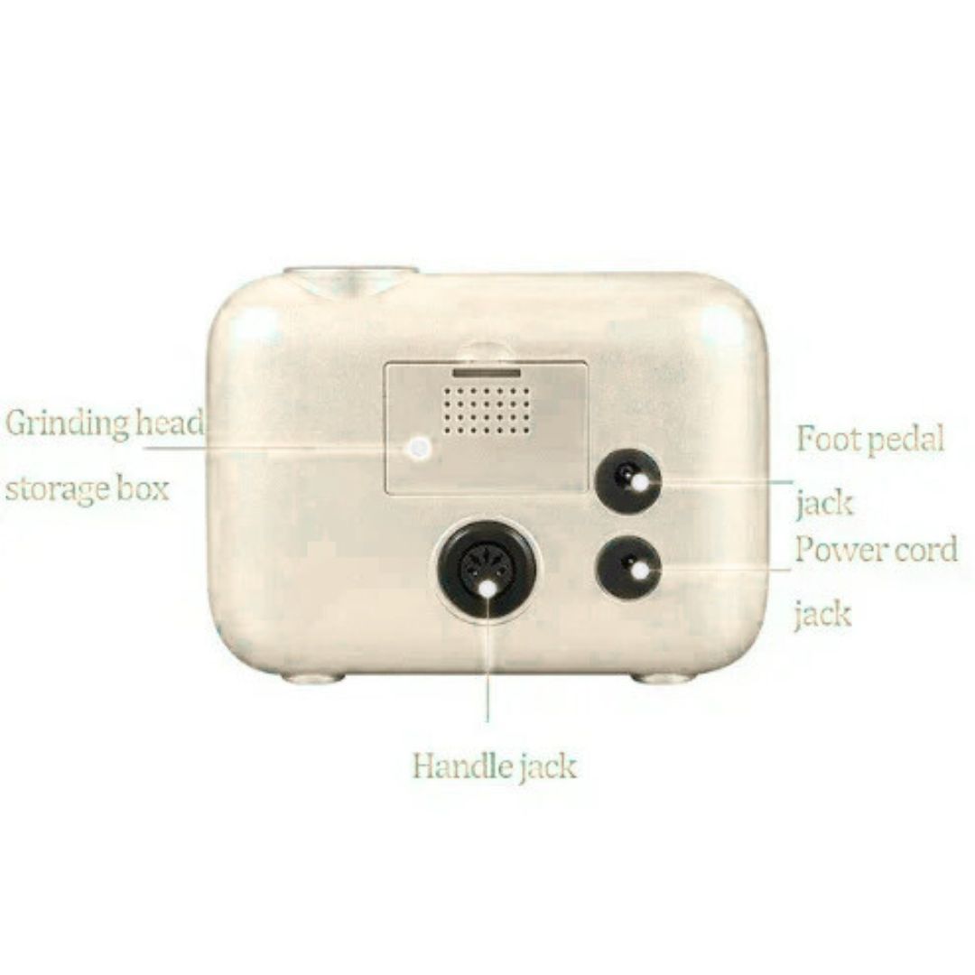 Τροχός Νυχιών Μπαταρίας 50W - 35000rpm με Πεντάλ σε Λευκό Χρώμα Τροχός Νυχιών Μπαταρίας 50W - 35000rpm με Πεντάλ σε Λευκό Χρώμα