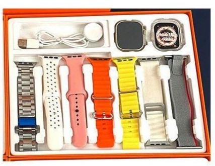 Ultra 9 Smartwatch 7 σε 1 με Bluetooth - Συνδεσιμότητα με Android & iOs Ultra 9 Smartwatch 7 σε 1 με Bluetooth - Συνδεσιμότητα με Android & iOs