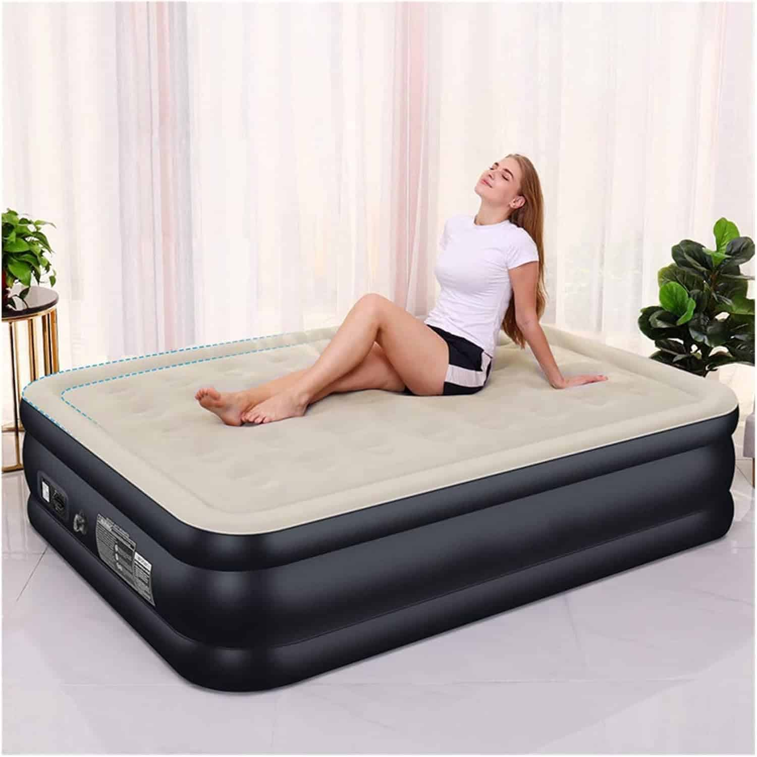 Βελούδινο Φουσκωτό Στρώμα Ύπνου 195 x 94 x 47 cm Βελούδινο Φουσκωτό Στρώμα Ύπνου 195 x 94 x 47 cm
