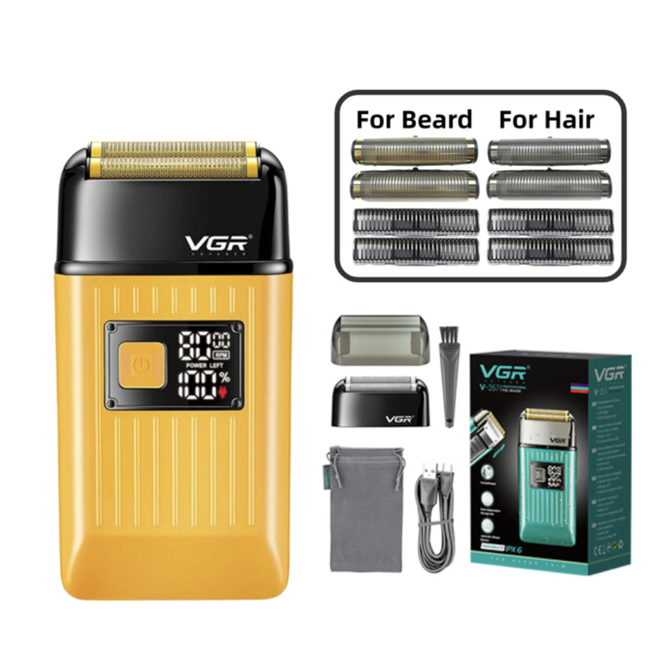 VGR Επαγγελματική Ξυριστική Μηχανή Αδιάβροχη με Οθόνη LED με Μπαταρία Μεγάλης Χωρητικότητας 1400mAh VGR Επαγγελματική Ξυριστική Μηχανή Αδιάβροχη με Οθόνη LED με Μπαταρία Μεγάλης Χωρητικότητας 1400mAh