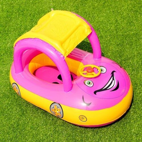 Βρεφικό - Παιδικό Φουσκωτό Σωσίβιο Smile Car με Τιμόνι, Λαβές & Σκίαστρο Ροζ - Inflatable Swim Boat with Shade Βρεφικό - Παιδικό Φουσκωτό Σωσίβιο Smile Car με Τιμόνι, Λαβές & Σκίαστρο Ροζ - Inflatable Swim Boat with Shade