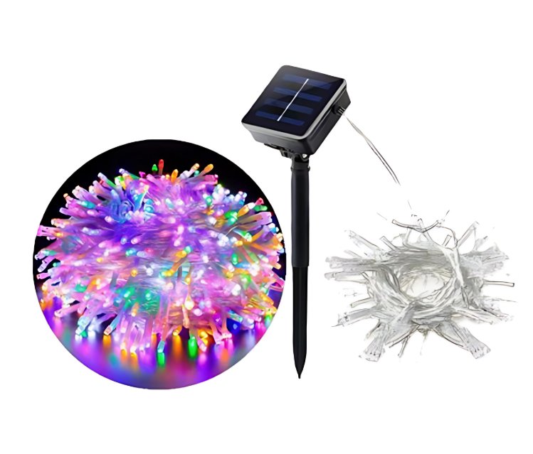 Χριστουγεννιάτικα Ηλιακά Λαμπάκια 100 LED 5m Πολύχρωμου Φωτισμού – Εξωτερική Διακόσμηση με Ηλιακό Πάνελ Χριστουγεννιάτικα Ηλιακά Λαμπάκια 100 LED 5m Πολύχρωμου Φωτισμού – Εξωτερική Διακόσμηση με Ηλιακό Πάνελ