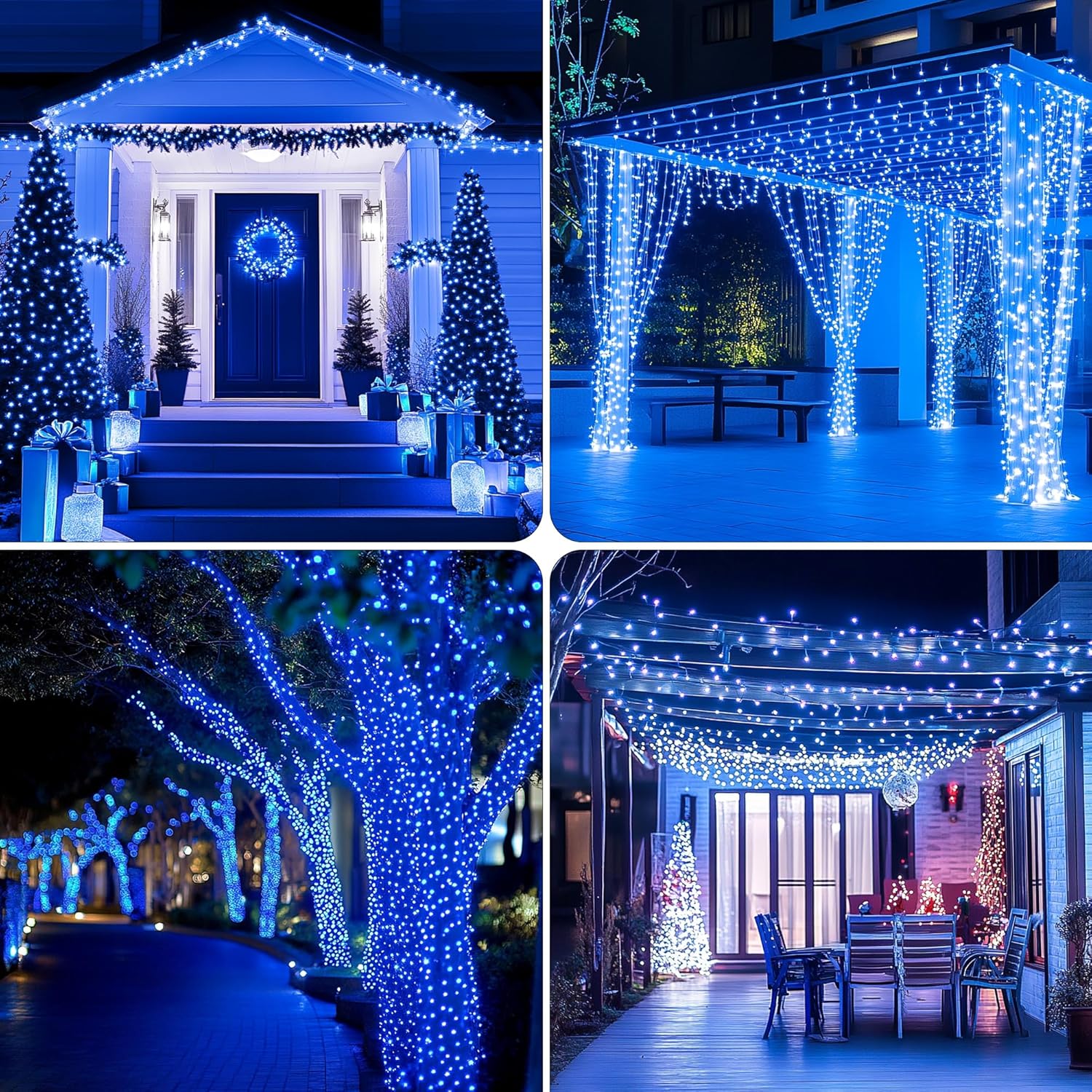 Χριστουγεννιάτικα Λαμπάκια 13.95m με 280 LED Μπλε Φωτισμού, IP44 Χριστουγεννιάτικα Λαμπάκια 13.95m με 280 LED Μπλε Φωτισμού, IP44