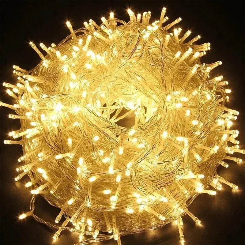 Χριστουγεννιάτικα Λαμπάκια 200 LED - 10m Λευκού Θερμού Φωτισμού για Σπίτι και Κήπο Χριστουγεννιάτικα Λαμπάκια 200 LED - 10m Λευκού Θερμού Φωτισμού για Σπίτι και Κήπο