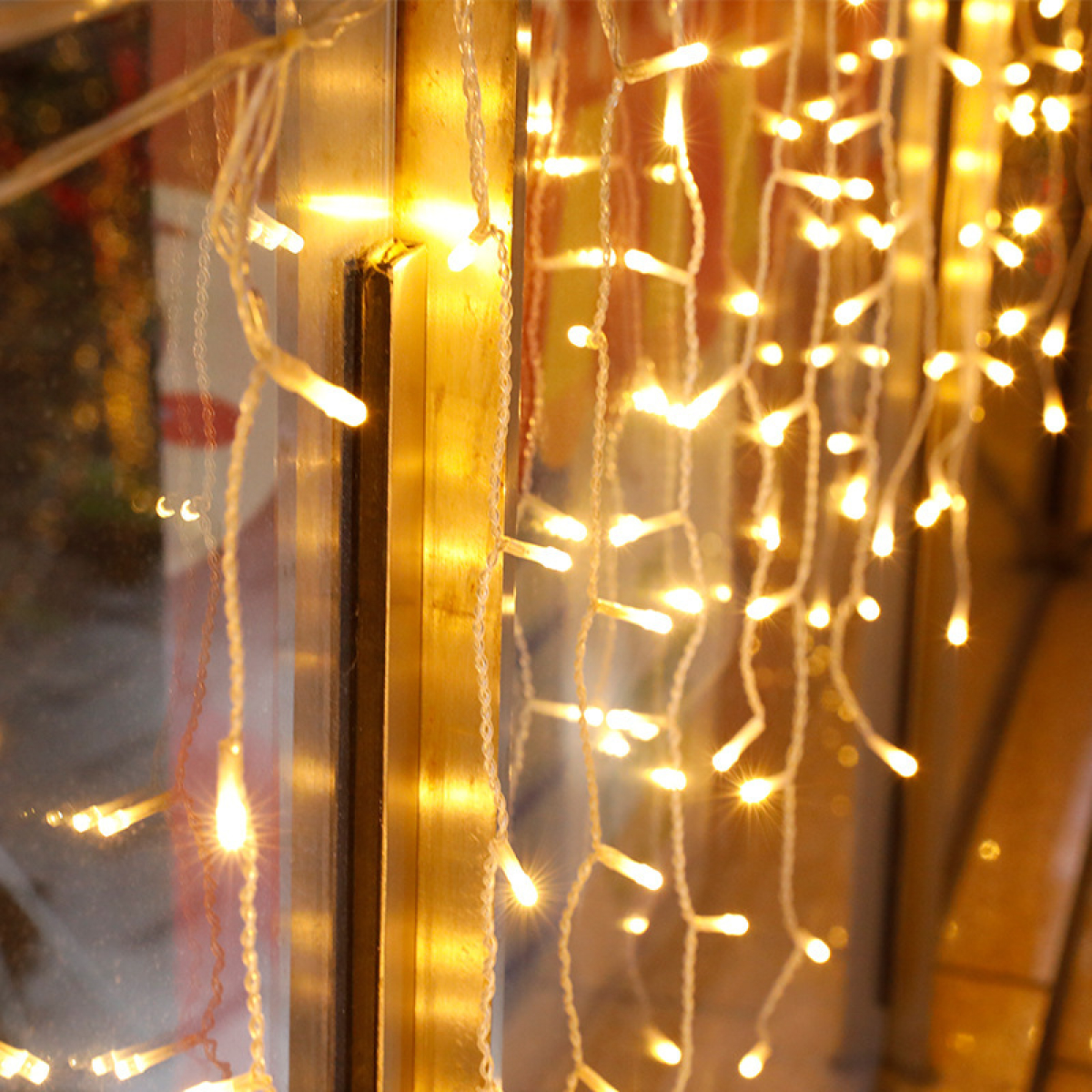 Χριστουγεννιάτικα Λαμπάκια Βροχή 200LED Θερμού Φωτισμού 3m Χριστουγεννιάτικα Λαμπάκια Βροχή 200LED Θερμού Φωτισμού 3m