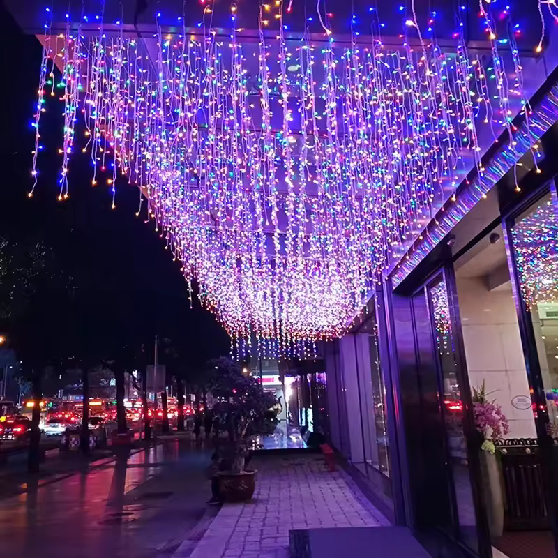Χριστουγεννιάτικα Λαμπάκια Βροχή 5m - 168 LED Πολύχρωμου Φωτισμού Εσωτερικού & Εξωτερικού Χώρου Χριστουγεννιάτικα Λαμπάκια Βροχή 5m - 168 LED Πολύχρωμου Φωτισμού Εσωτερικού & Εξωτερικού Χώρου