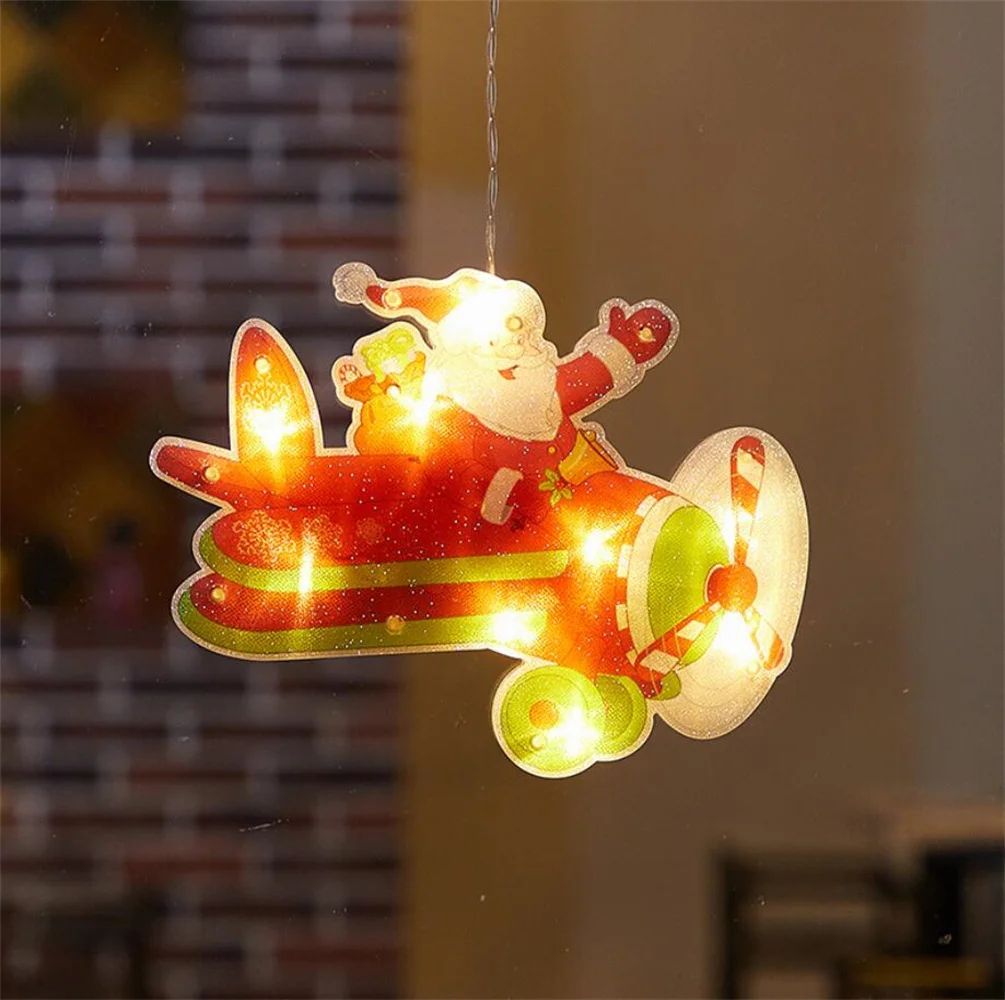 Χριστουγεννιάτικη Κρεμαστή Φιγούρα Αγιος Βασίλης σε Ελικόπτερο με Μπαταρίες Βεντούζα και 10 LED Χριστουγεννιάτικη Κρεμαστή Φιγούρα Αγιος Βασίλης σε Ελικόπτερο με Μπαταρίες Βεντούζα και 10 LED