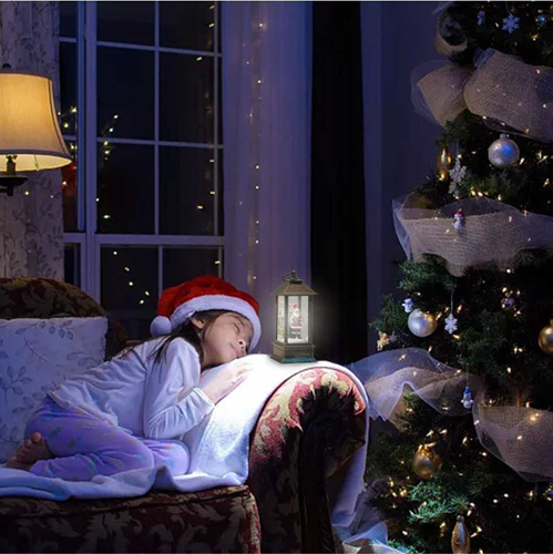 Χριστουγεννιάτικο Διακοσμητικό Φωτιζόμενο Φαναράκι με Άγιο Βασίλη, Μουσική και Εφέ Ρίψης Χιονιού Χριστουγεννιάτικο Διακοσμητικό Φωτιζόμενο Φαναράκι με Άγιο Βασίλη, Μουσική και Εφέ Ρίψης Χιονιού