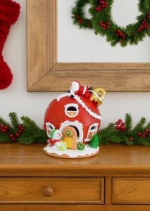 Χριστουγεννιάτικο Διακοσμητικό Σπιτάκι με Άγιο Βασίλη & Χιονάνθρωπο 24cm Χριστουγεννιάτικο Διακοσμητικό Σπιτάκι με Άγιο Βασίλη & Χιονάνθρωπο 24cm