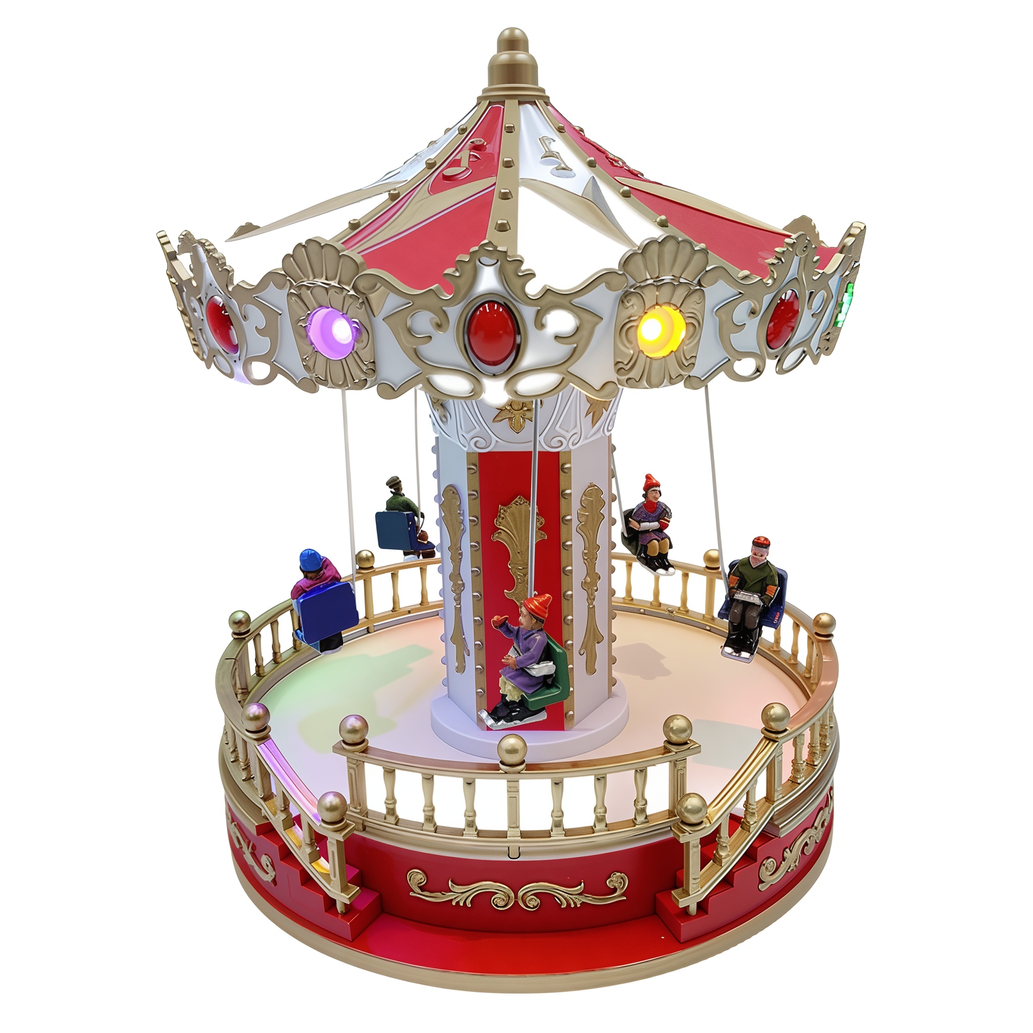 Χριστουγεννιάτικο Καρουζέλ με Κούνιες LED Κίνηση και Μουσική Χριστουγεννιάτικο Καρουζέλ με Κούνιες LED Κίνηση και Μουσική