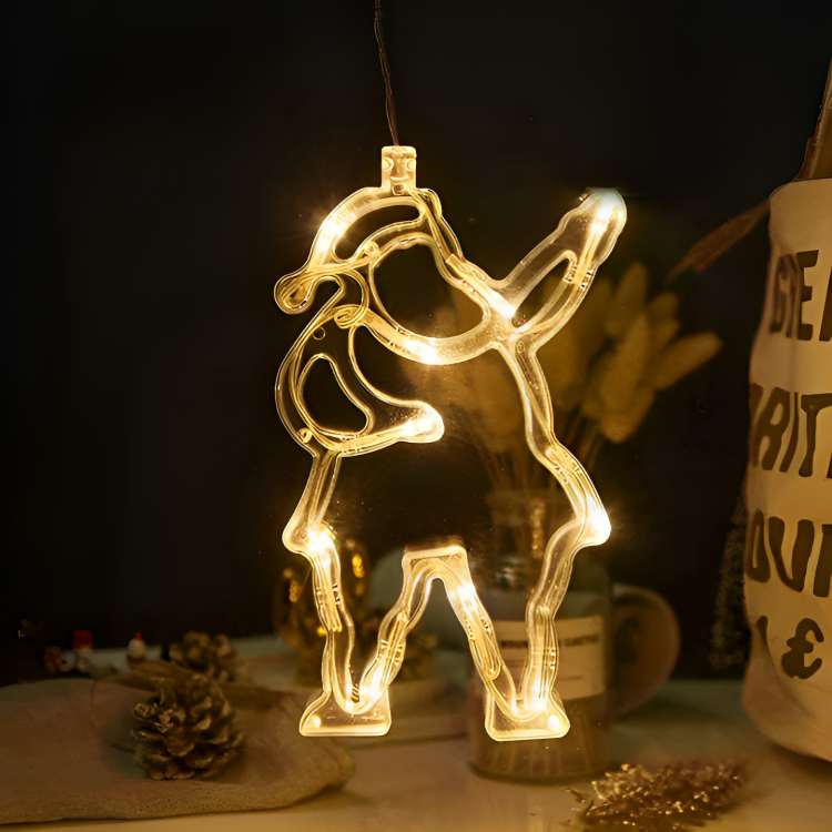 Χριστουγεννιάτικος Διακοσμητικός Κρεμαστός Άγιος Βασίλης 10 LED - Με Βεντούζα & Μπαταρία Χριστουγεννιάτικος Διακοσμητικός Κρεμαστός Άγιος Βασίλης 10 LED - Με Βεντούζα & Μπαταρία