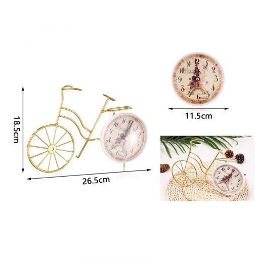 Χρυσό Επιτραπέζιο Διακοσμητικό Ρολόι Ποδήλατο 18.5 x 26.5 εκ. Χρυσό Επιτραπέζιο Διακοσμητικό Ρολόι Ποδήλατο 18.5 x 26.5 εκ.